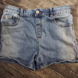 Girls Stretchy Denim Shorts